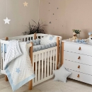 Set lenjerie patut bebe Norisori albastri (2)